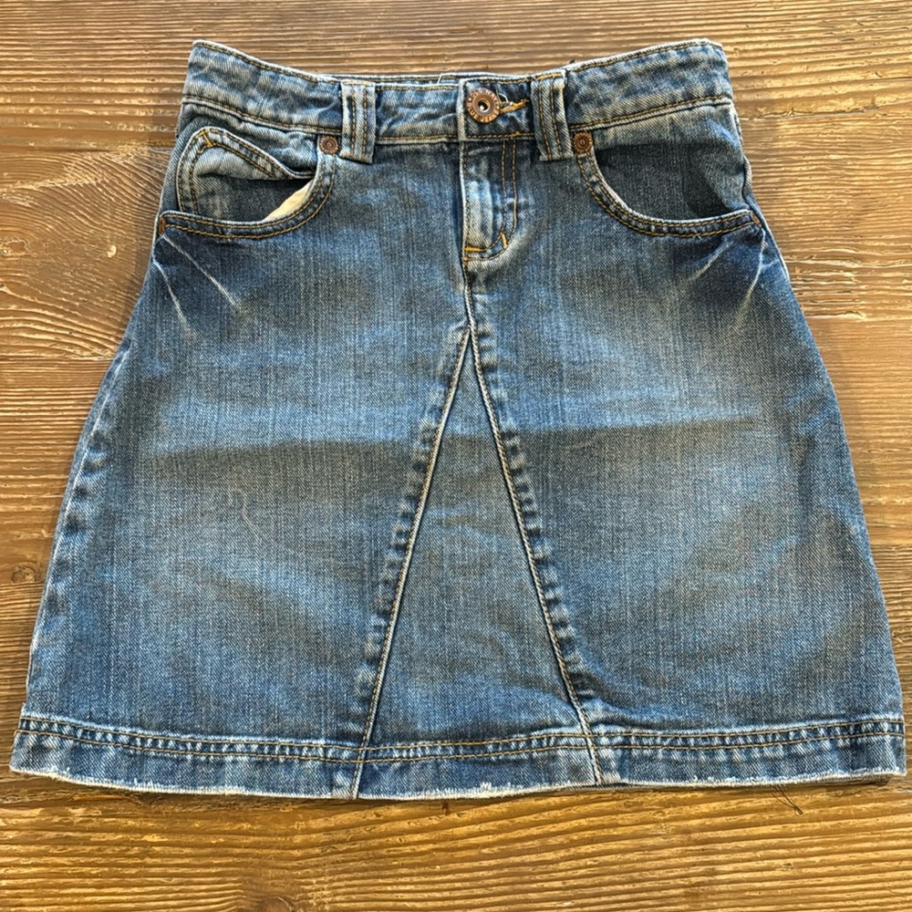 Old navy girls blue jeans denim skirt size 7